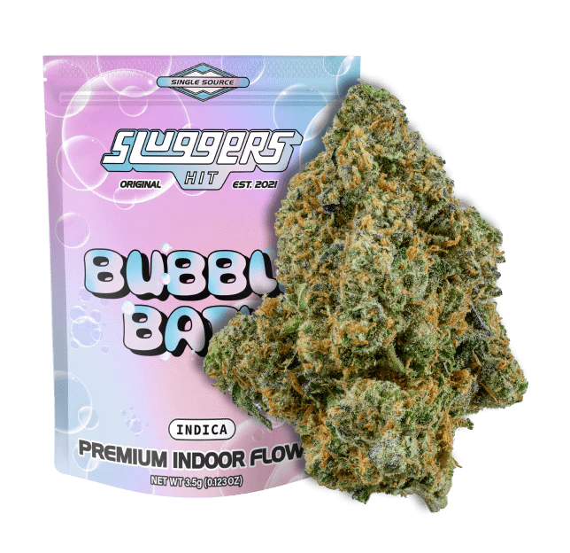 Sluggers Hit Bubble Bath (Indica) Premium Indoor Flower 3.5G