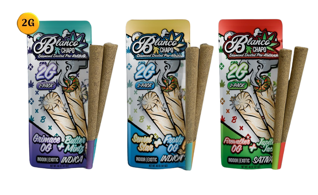 Blanco Chapo Diamond Dusted Pre-Rolls 2PK (4g Total)