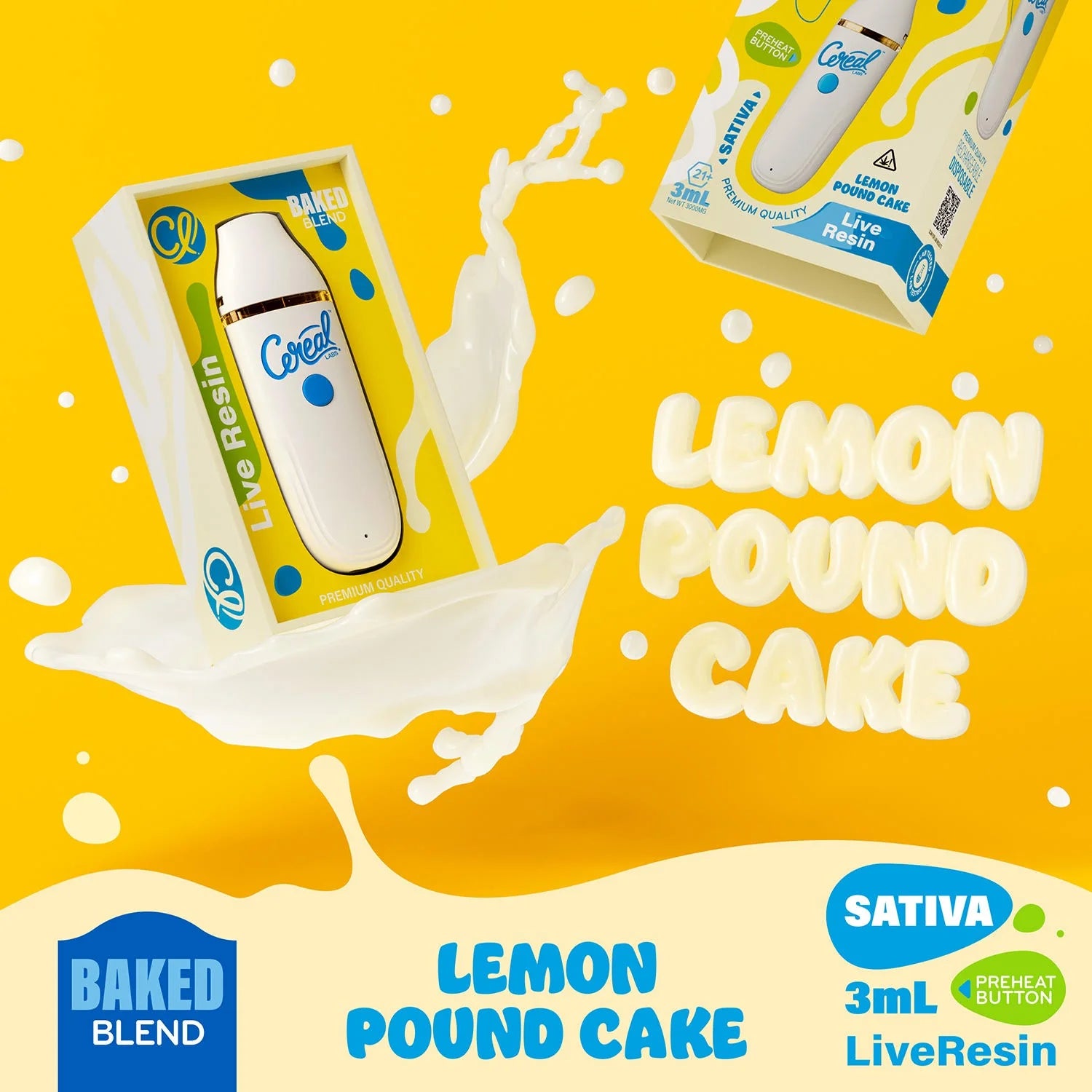 Cereal Labs Baked Blend 3mL Live Resin