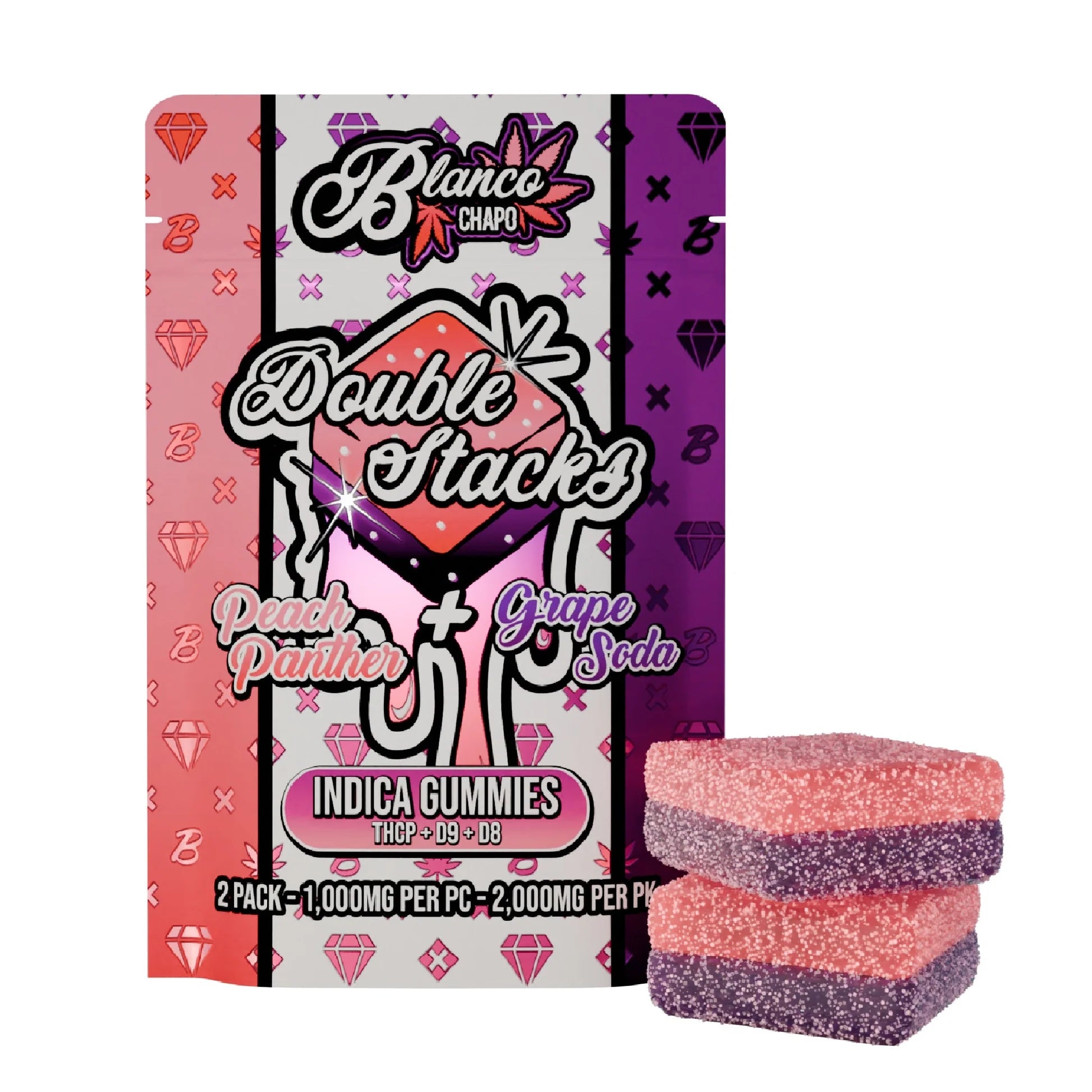 Blanco Chapo Double Stacks 2,000MG/PK Gummies