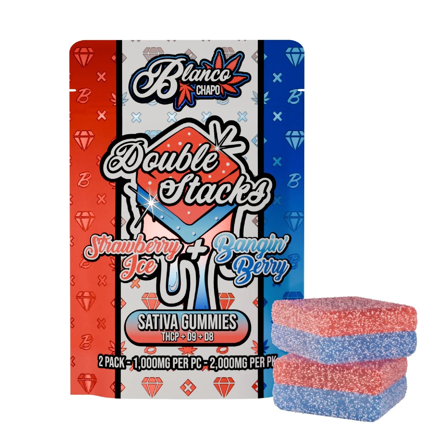 Blanco Chapo Double Stacks 2,000MG/PK Gummies