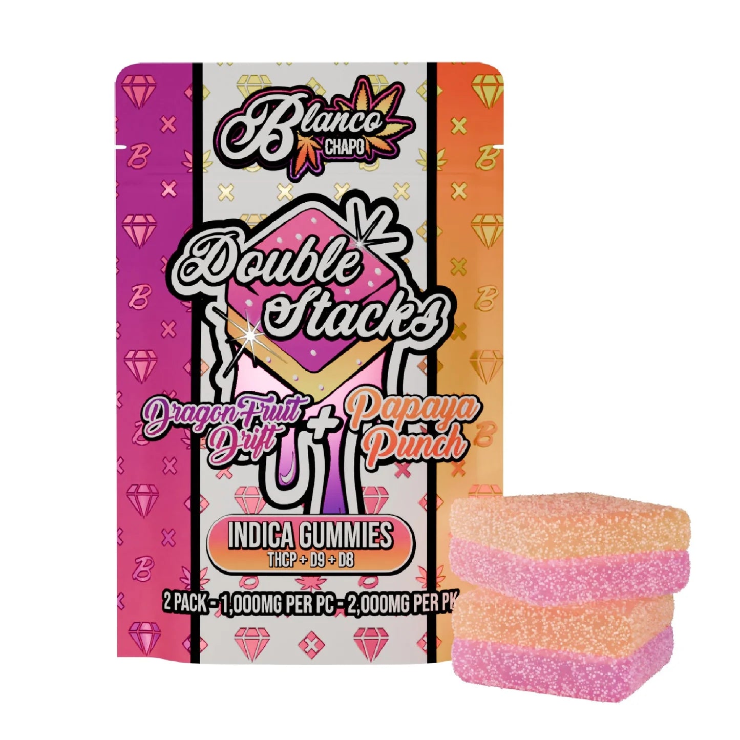 Blanco Chapo Double Stacks 2,000MG/PK Gummies