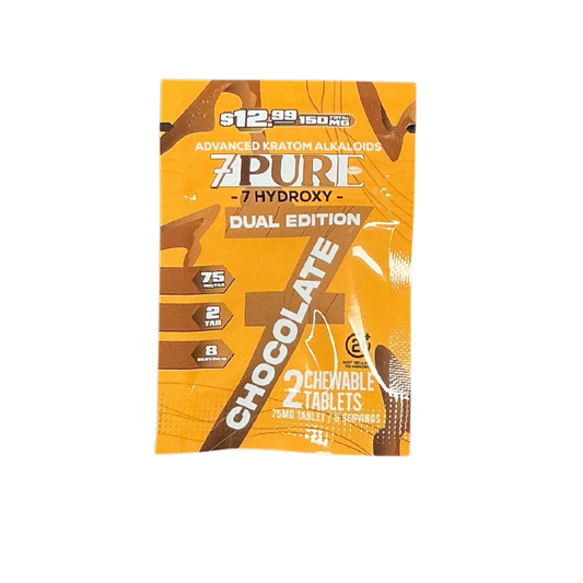 7PURE 7-Hydroxymitragynine Dual Edition 150Mg (2x 75Mg Tablets) - close up detail