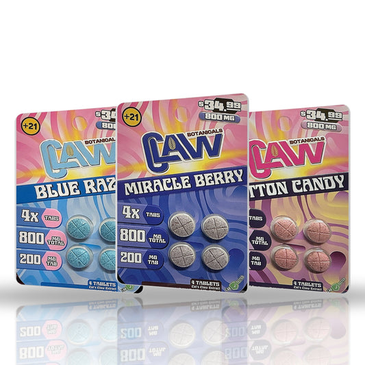 Claw Botanicals 800MG Cat's Claw Tablets 4ct (7-oh Alternative) - family