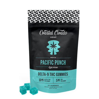 Coastal Clouds High Potency Delta-9 THC Gummies 200MG 20ct - Pacific Punch
