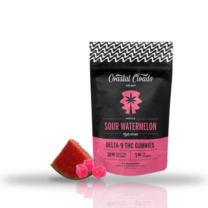 Coastal Clouds High Potency Delta-9 THC Gummies 200MG 20ct - Sour Watermelon