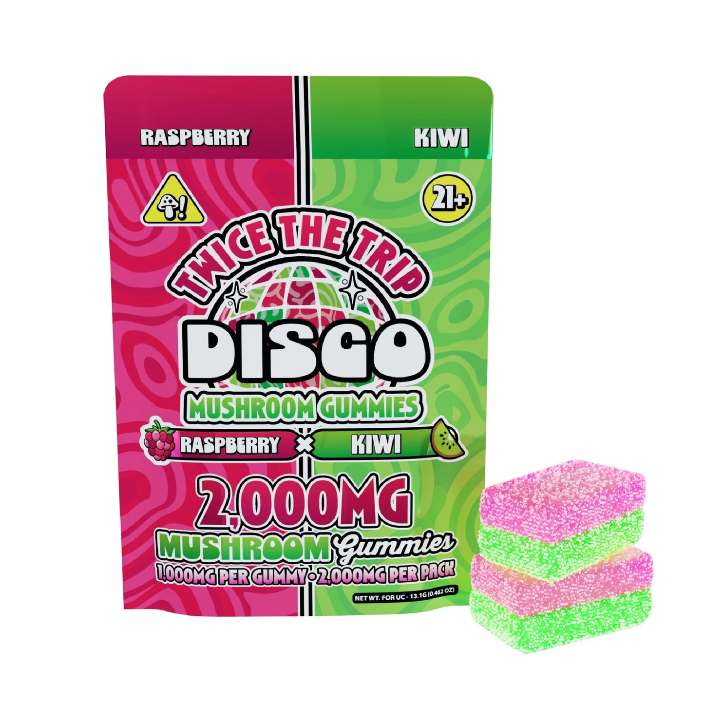Disco Twice the Trip Mushroom Gummies 10ct (10,000MG Total)