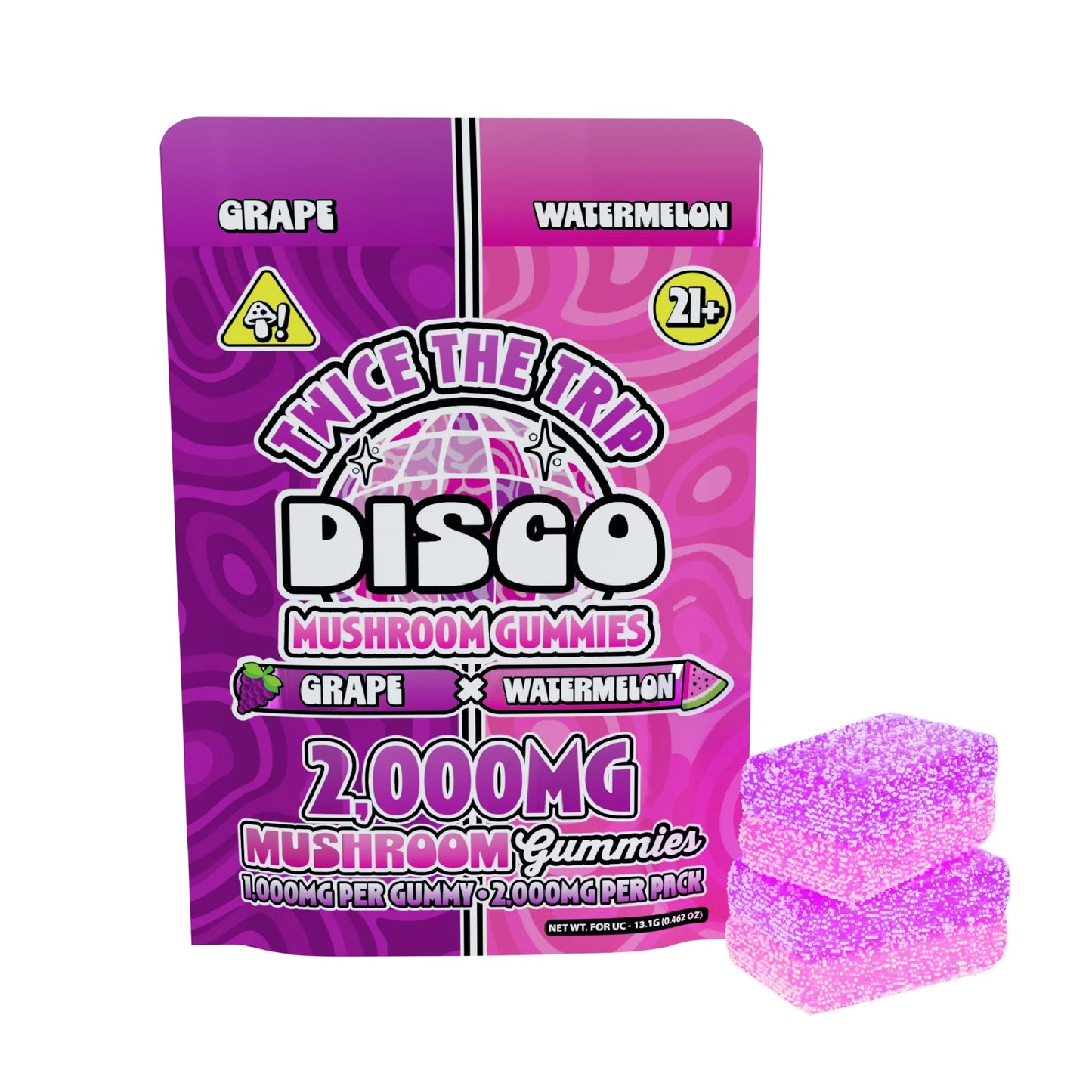 Disco Twice the Trip Mushroom Gummies 10ct (10,000MG Total)
