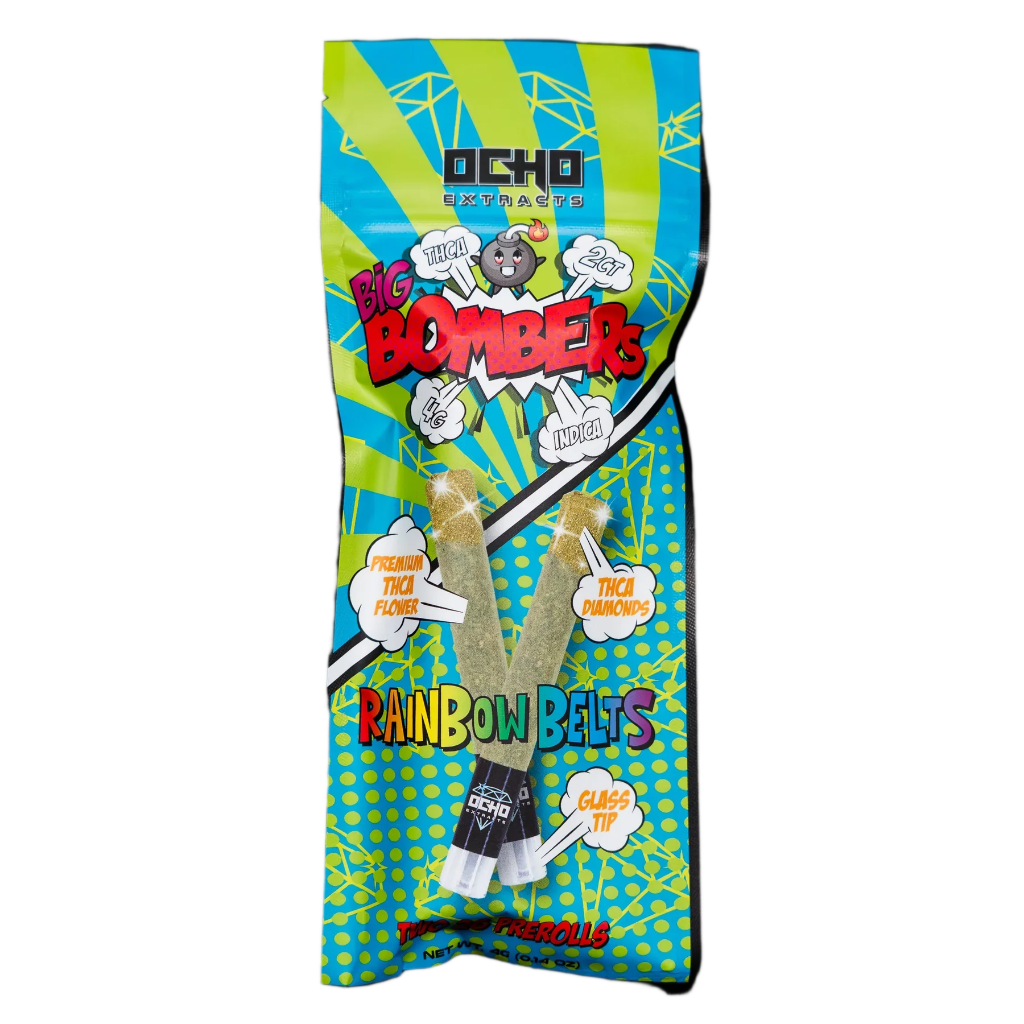 Ocho Extracts Big Bombers THCa Glass-Tip Pre-Rolls 4g