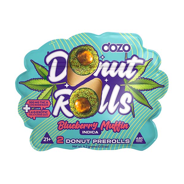 DOZO 2x THC-A + Live Rosin Donut Rolls(4.20 Grams Total)