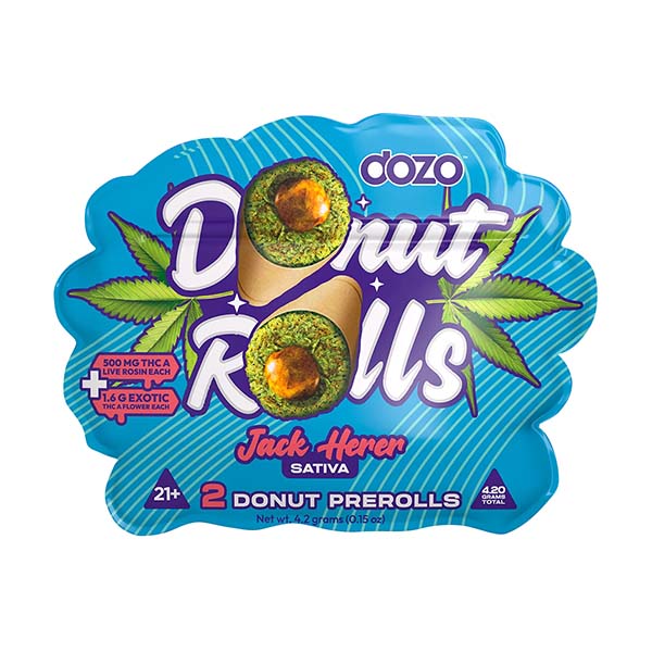 DOZO 2x THC-A + Live Rosin Donut Rolls(4.20 Grams Total)