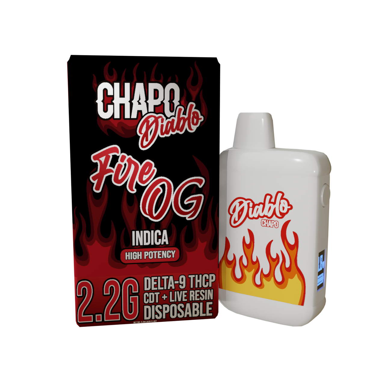 Chapo Diablo High Potency THCP Diablo Blend Disposable 2.2 g
