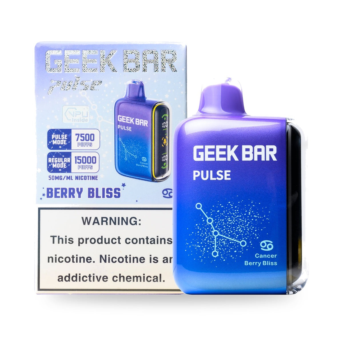 Berry Bliss — box & device — Geek Bar Pulse 15000 Puffs