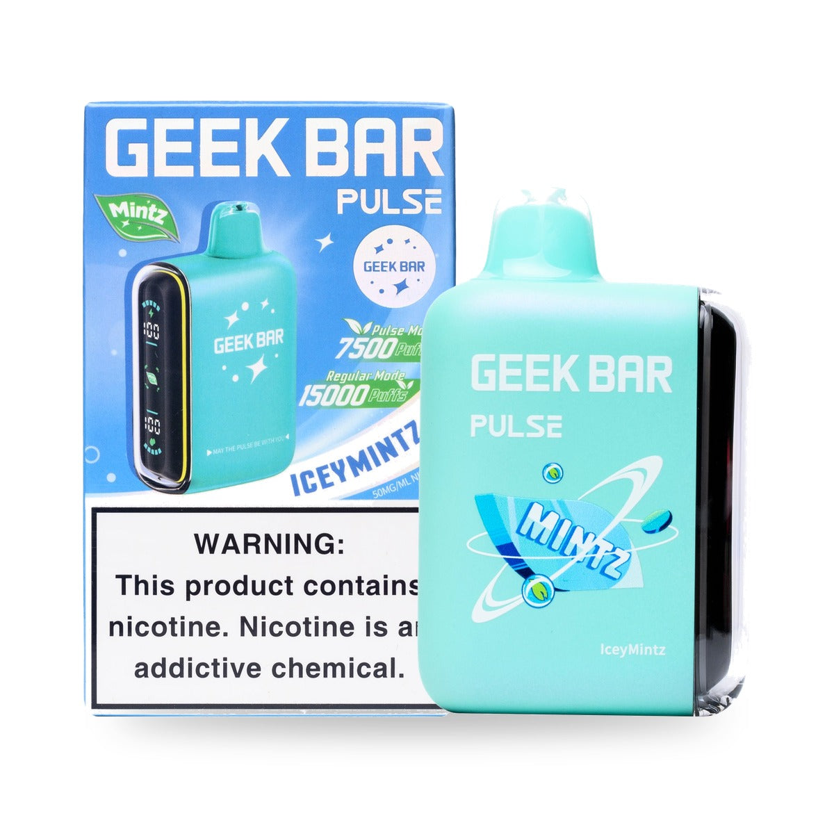 Iceymintz — box & device — Geek Bar Pulse 15000 Puffs