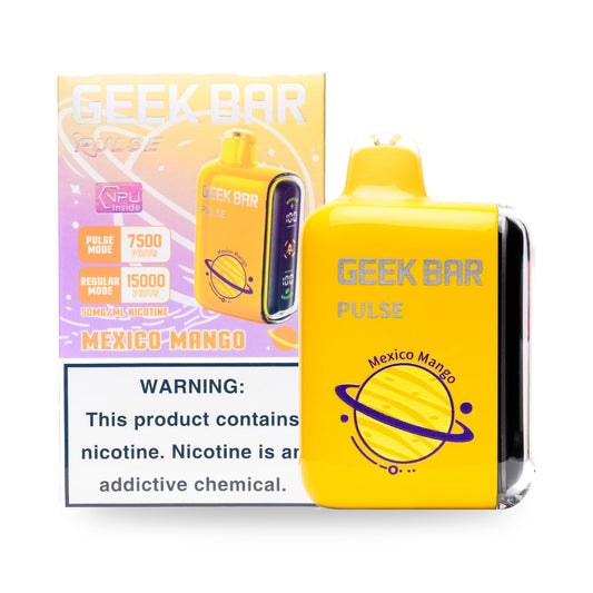 Mexico Mango — box & device — Geek Bar Pulse 15000 Puffs