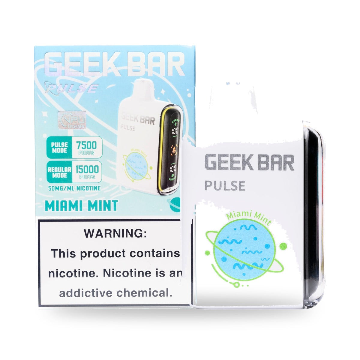 Miami Mint — box & device — Geek Bar Pulse 15000 Puffs