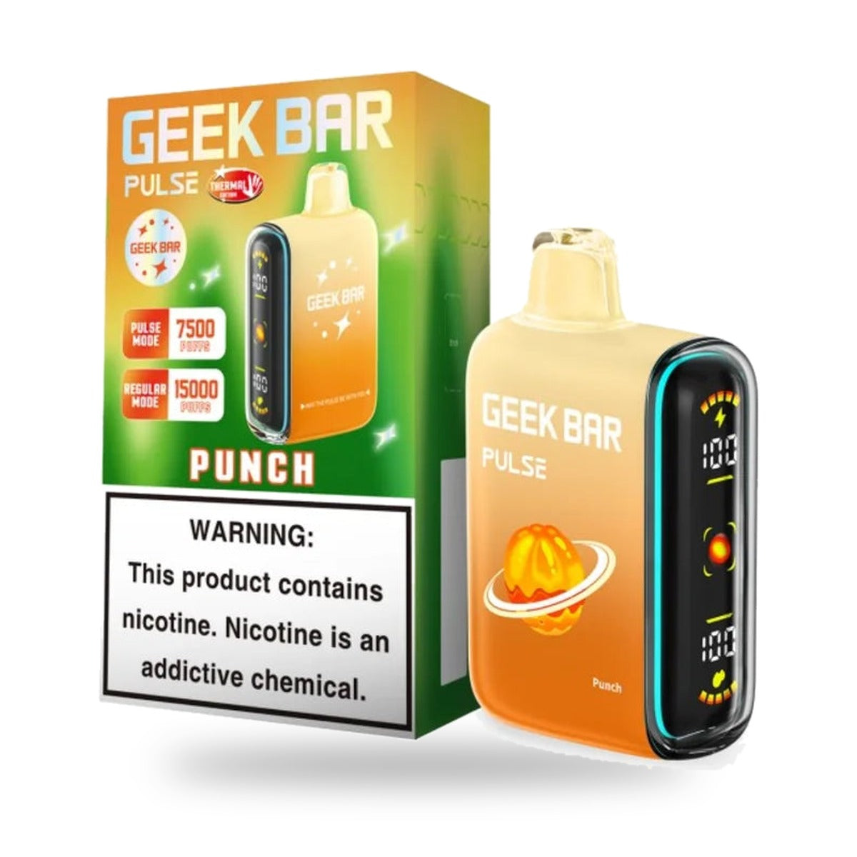 Punch — box & device — Geek Bar Pulse 15000 Puffs