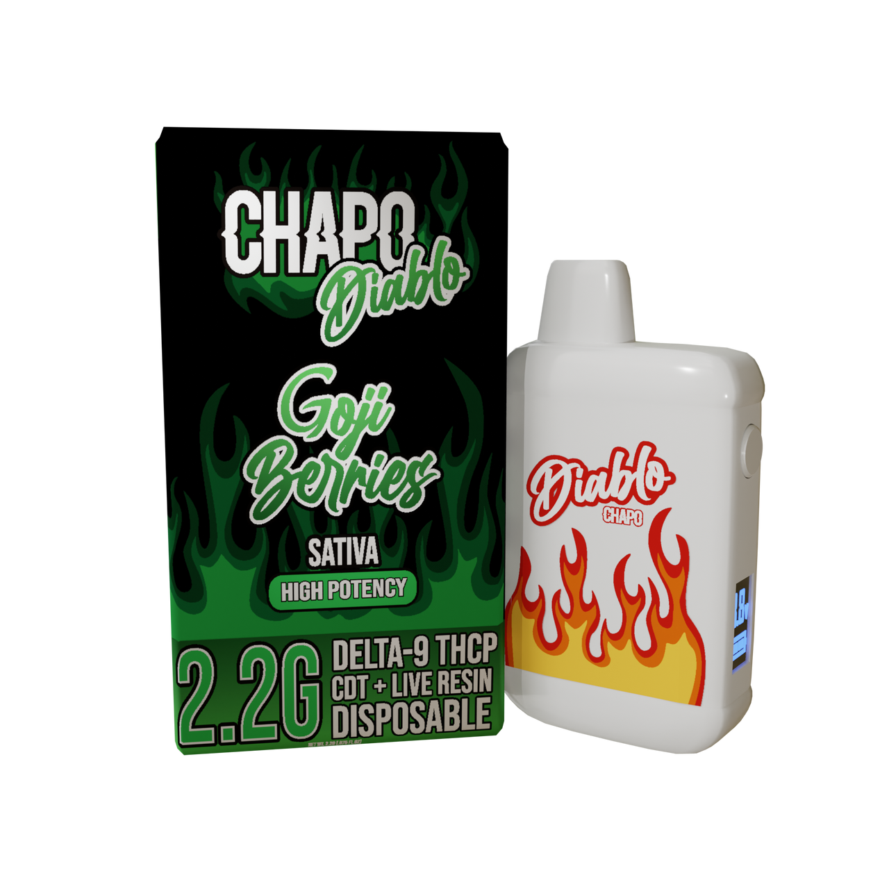Chapo Diablo High Potency THCP Diablo Blend Disposable 2.2 g
