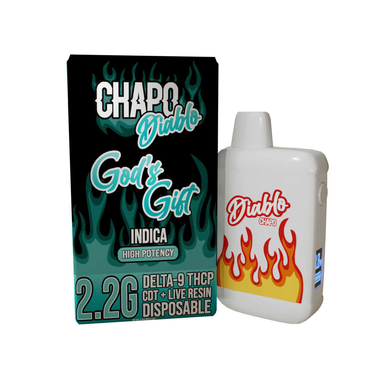 Chapo Diablo High Potency THCP Diablo Blend Disposable 2.2 g