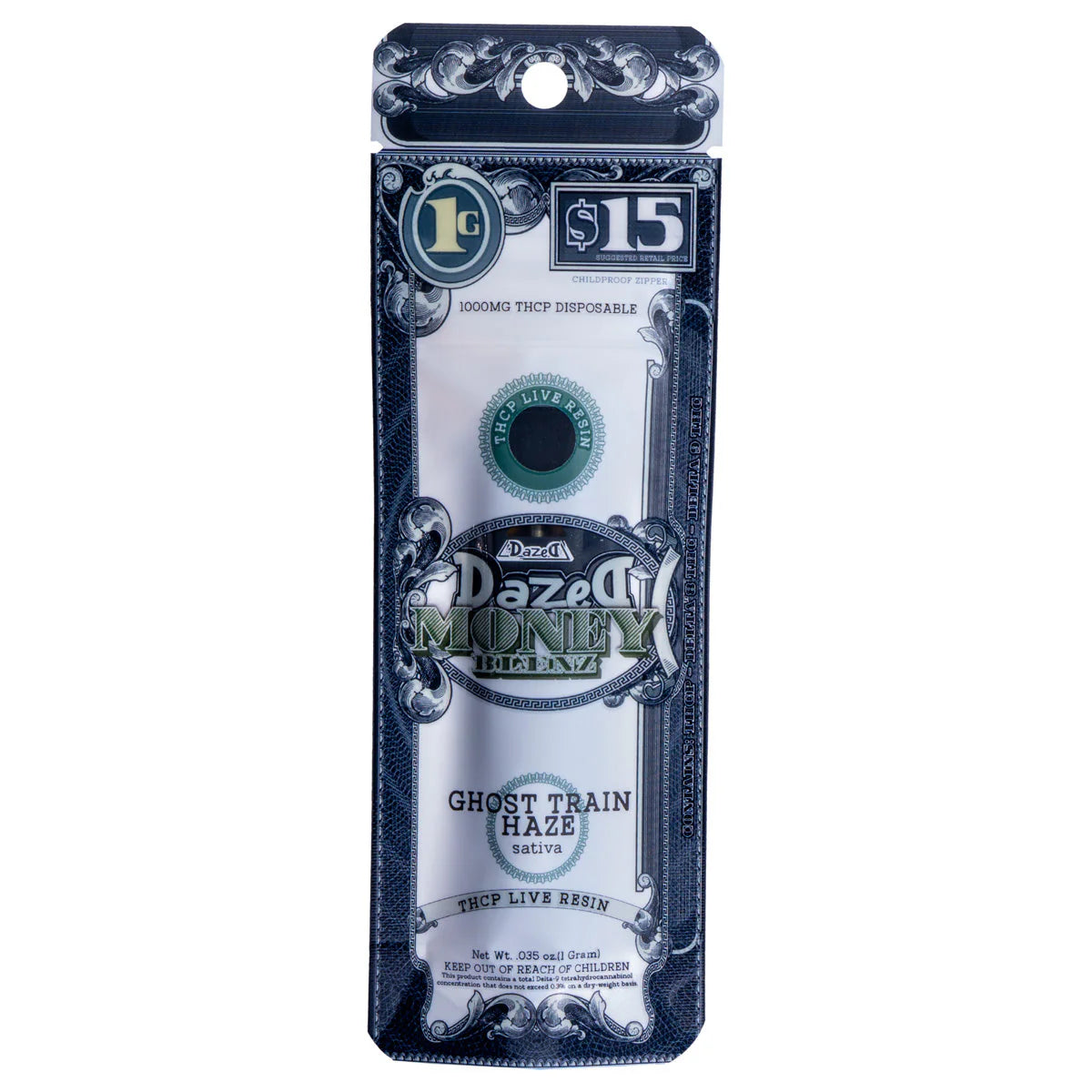 Dazed Money Blenz THCP Live Resin Disposable 1G