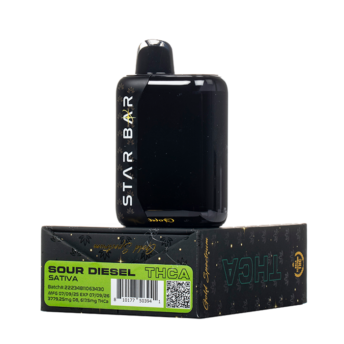 Star Bar THCA 5G Disposable Vape - Side View