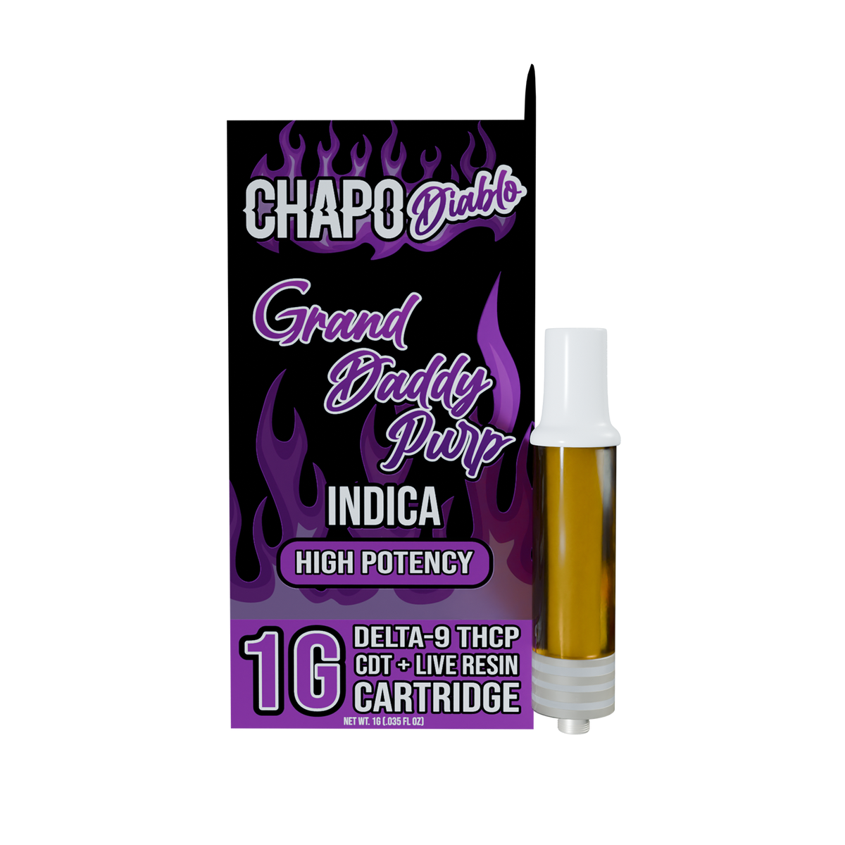 Chapo Diablo Delta-9 ThcP High Potency 1 Gram Cartirdges