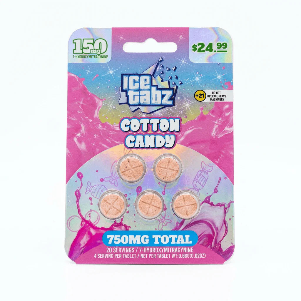 Ice Tabz 7-Hydroxymitragynine 750mg (5 tablets x 150mg)