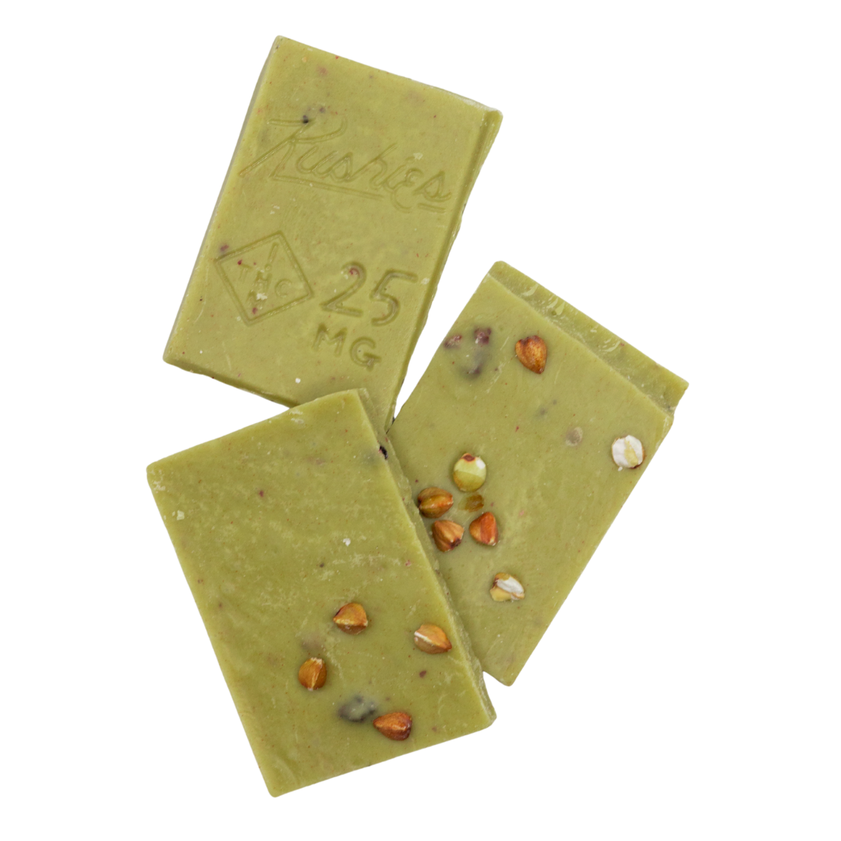 Kushies x Perfect Plant Blackberry Matcha (Morning Blend) chocolate squares