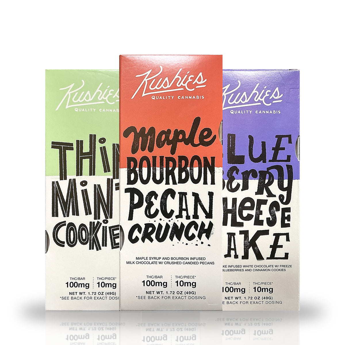 Kushies Delta-9 THC Chocolate Bar 100MG (10 x 10MG) - family