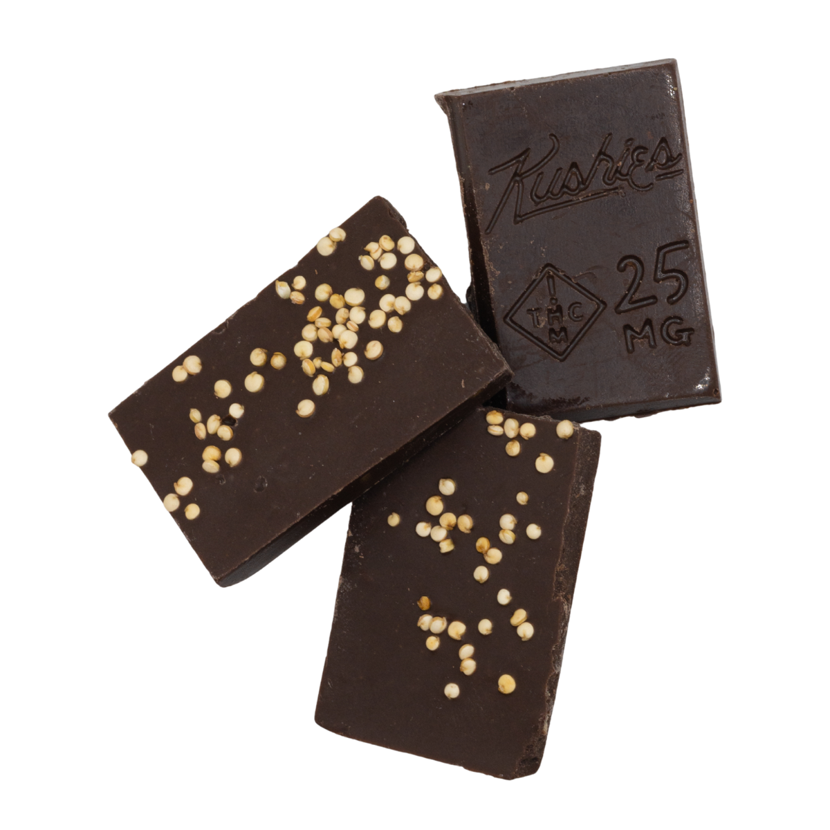 Kushies x Perfect Plant Shiso Peach (Night Blend) chocolate squares
