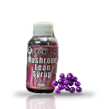 Legal Jane Mushroom Lean Syrup 2oz (20MG, No THC) - Grape