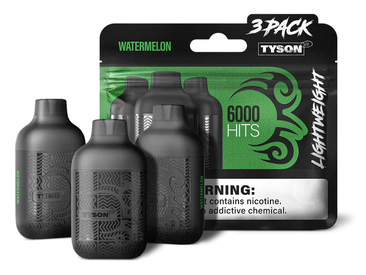 Tyson 3 Pack Lightweight 6000 Hits