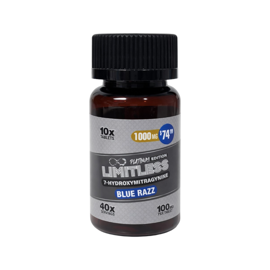Limitless Platinum Edition 7-Hydroxymitragynine 1000mg (10x Tablets) - Detail View