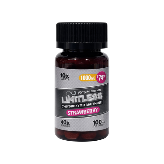 Limitless Platinum Edition 7-Hydroxymitragynine 1000mg (10x Tablets) - Main Image
