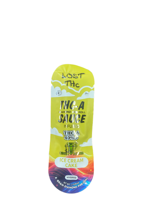 Lost THC 2G THC-A Diamond Pre Roll Sauce Infused THC-A 40%+ Indoor Flower