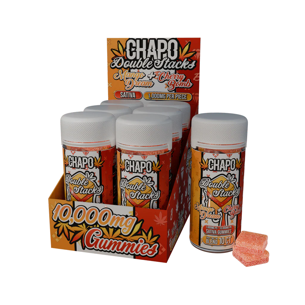 Chapo Double Stacks 10,000MG/PK Gummies (10ct)