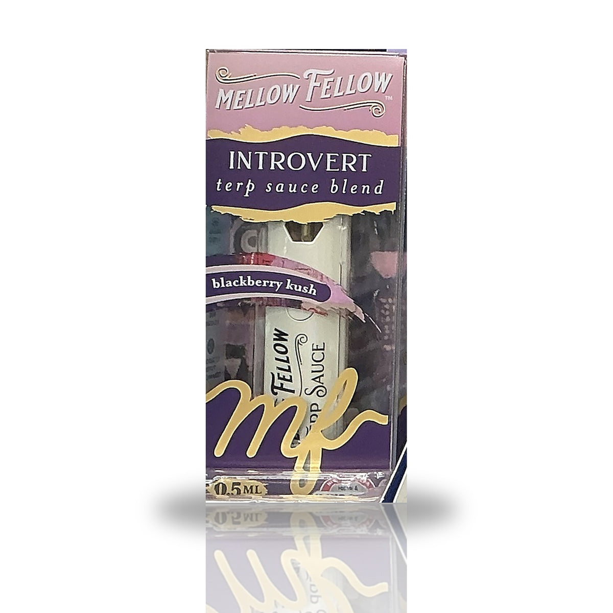 Mellow Fellow 0.5ML Terp Sauce Blend Disposable Vape - Blackberry Kush (Indica / Introvert)