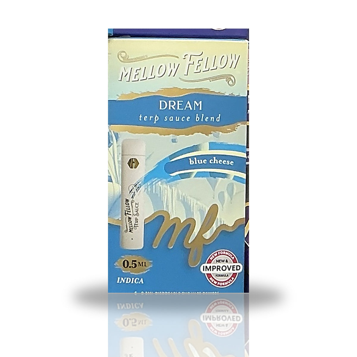 Mellow Fellow 0.5ML Terp Sauce Blend Disposable Vape - Blue Cheese (Indica / Dream)