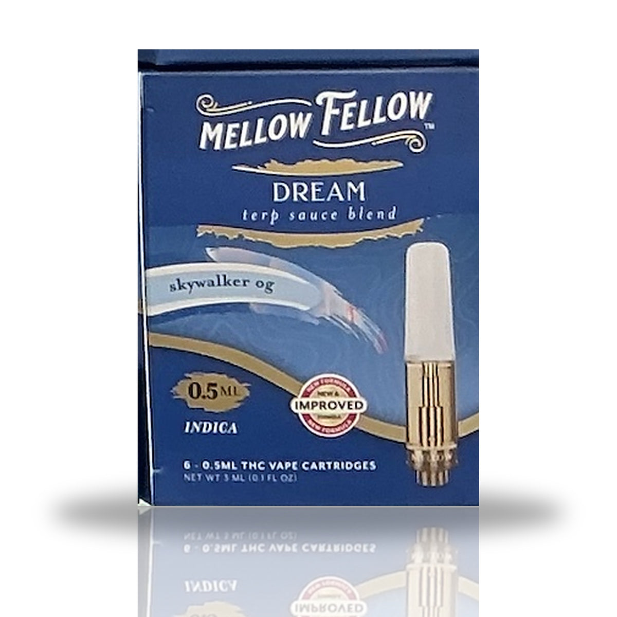 Mellow Fellow 0.5ML Terp Sauce Blend 510 Cartridge - Skywalker OG (Indica / Dream)