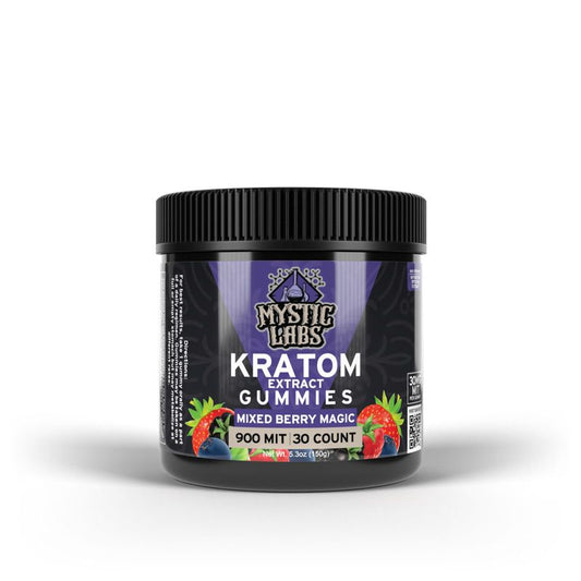 Mystic Labs Kratom Extract Gummies 900 MIT 30 Count
