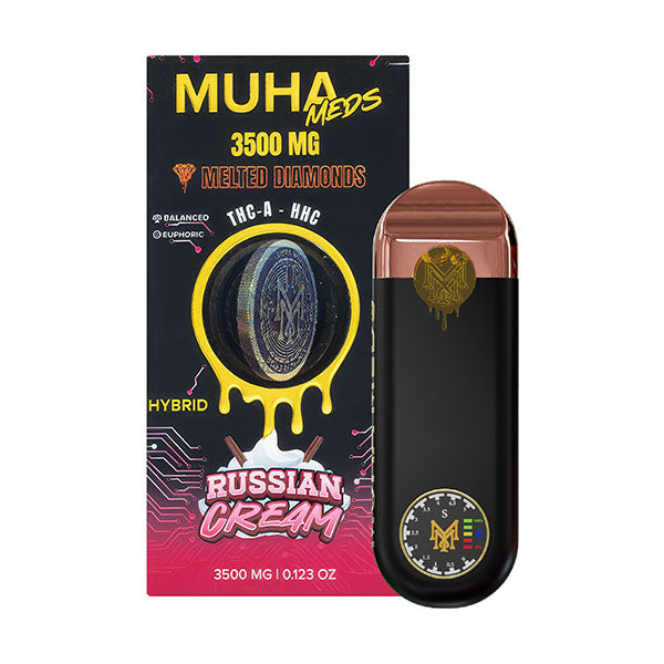 Muha Meds Gen3 Melted Diamonds Disposable 3.5G (THCA-HHC) - Side View