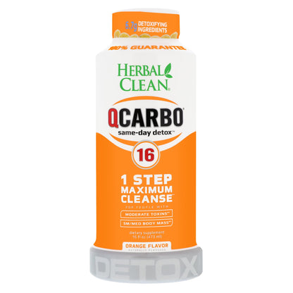Herbal Clean QCarbo Same Day Detox 16 1 Step Maximum Cleanse