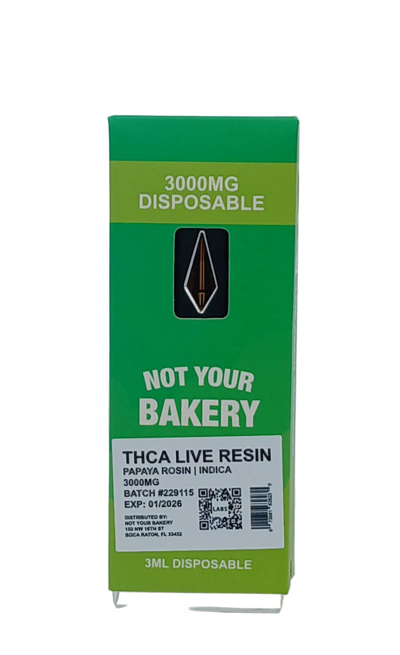 Not Your Bakery Live Resin THCa Disposable 3g