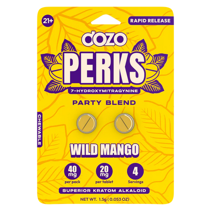 DOZO Perks 7 Hydroxymitragynine 6 Tablets (Copy)