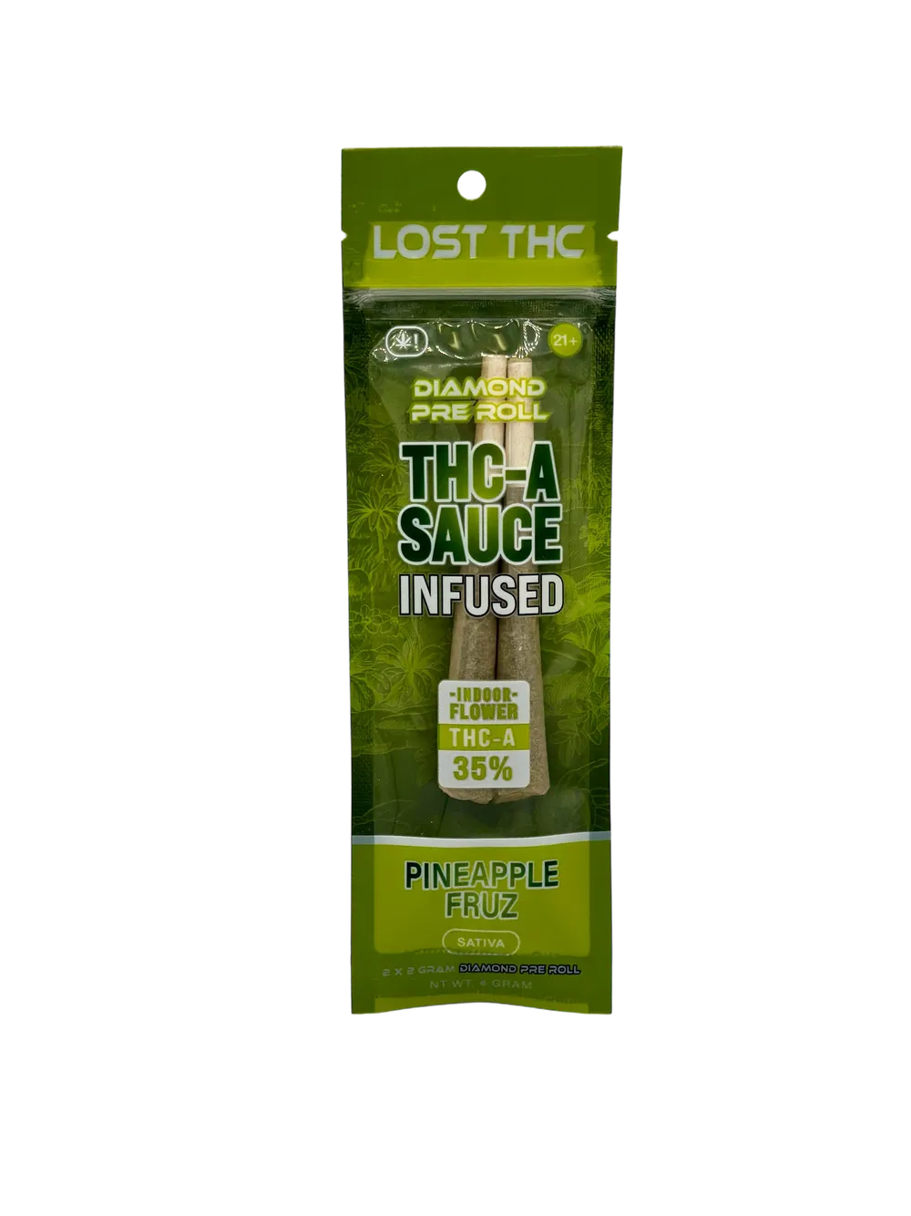 Lost THC 35% THCa Sauce Infused Pre-Rolls 4g