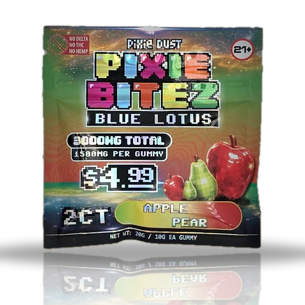 Pixie Dust Pixie Bitez Blue Lotus Gummies 3000MG 2ct - Apple Pear