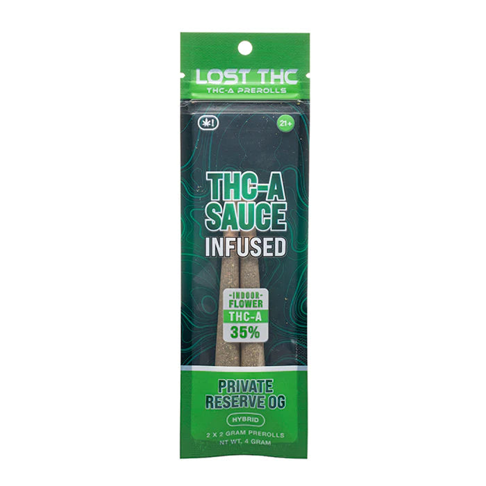 Lost THC 35% THCa Sauce Infused Pre-Rolls 4g