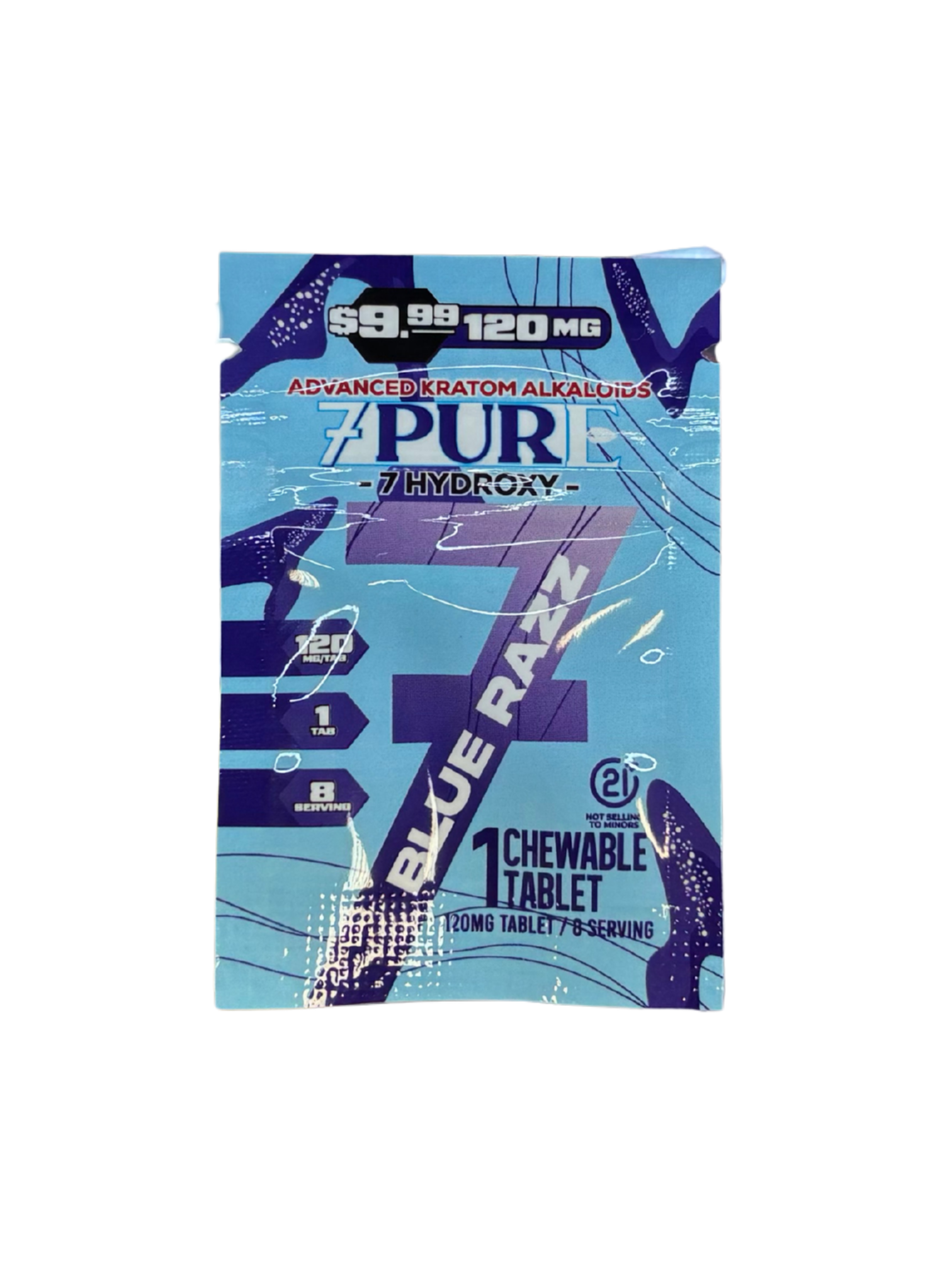 7PURE 7-Hydroxymitragynine 120Mg Tablet - label and ingredients