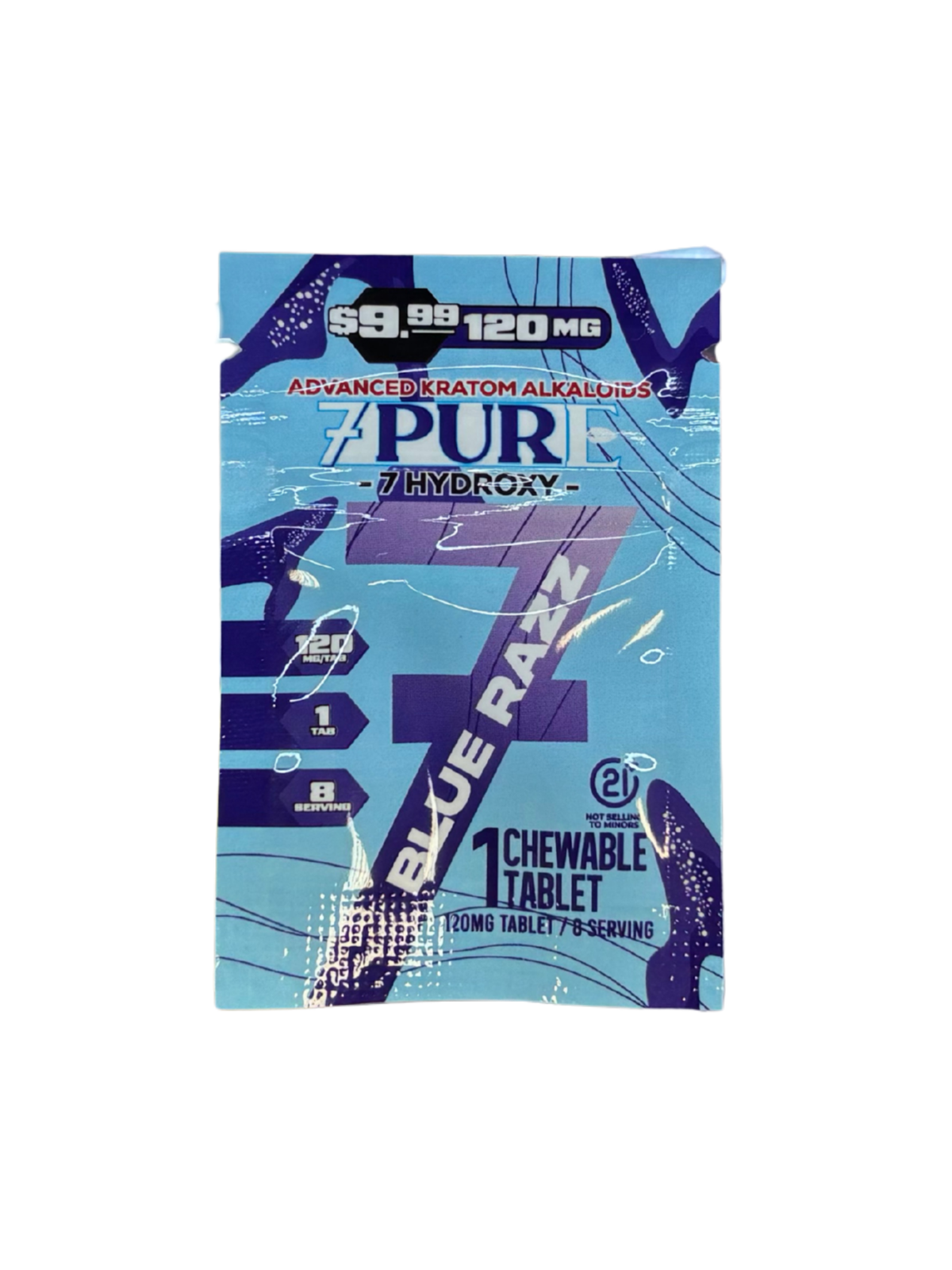 7PURE 7-Hydroxymitragynine 120Mg Tablet - label and ingredients