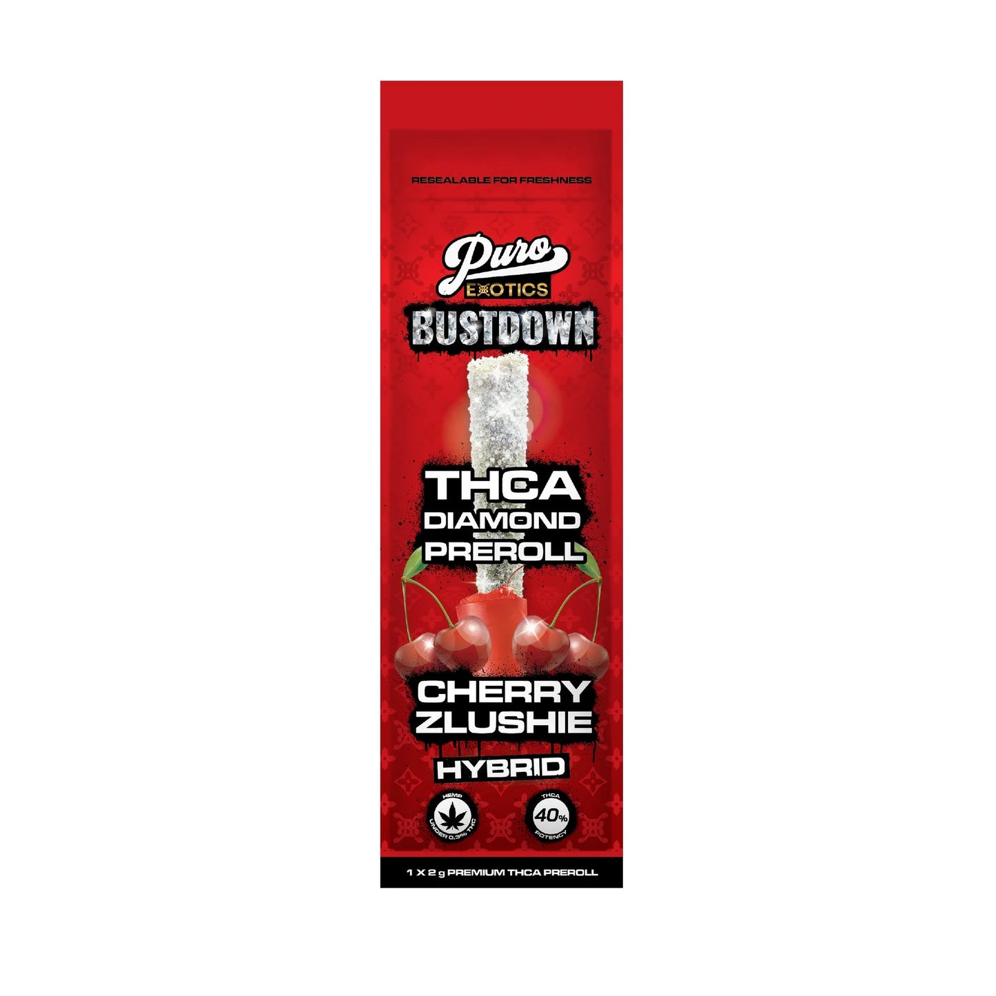 Puro Exotics Bustdown THCA Diamond Preroll